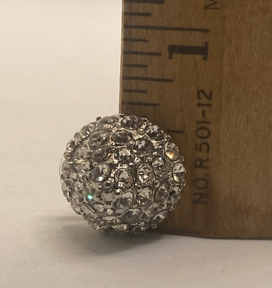 Two pairs of vintage reproduction 1930's rhinestone earrings