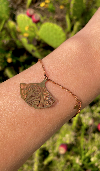 Two 1970's vintage brass bracelets